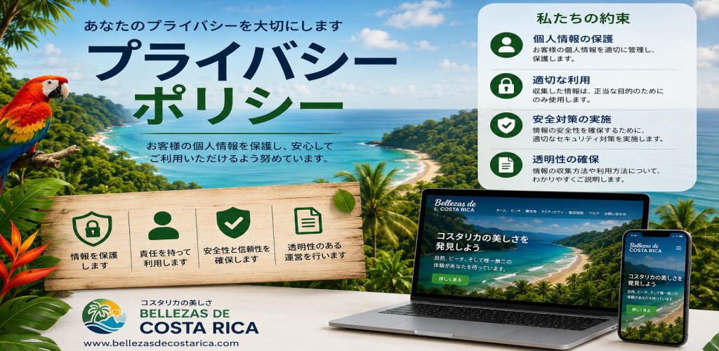 プライバシーポリシー – ビューティーズ・オブ・コスタリカ